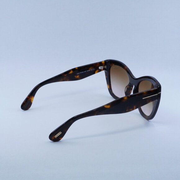 🕶️ New Tom Ford Cara FT0940 55F Sunglasses - Vintage Dark Havana Frame - Picture 10 of 11